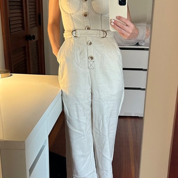 Jumpsuit in linen - Picture 3 of 7